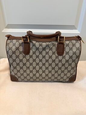 Vintage (1970s- early 80s) Gucci GG Monogram Supreme Boston Bag